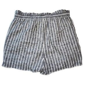 Express Hi-Rise Shortie Blue White Striped Size Small